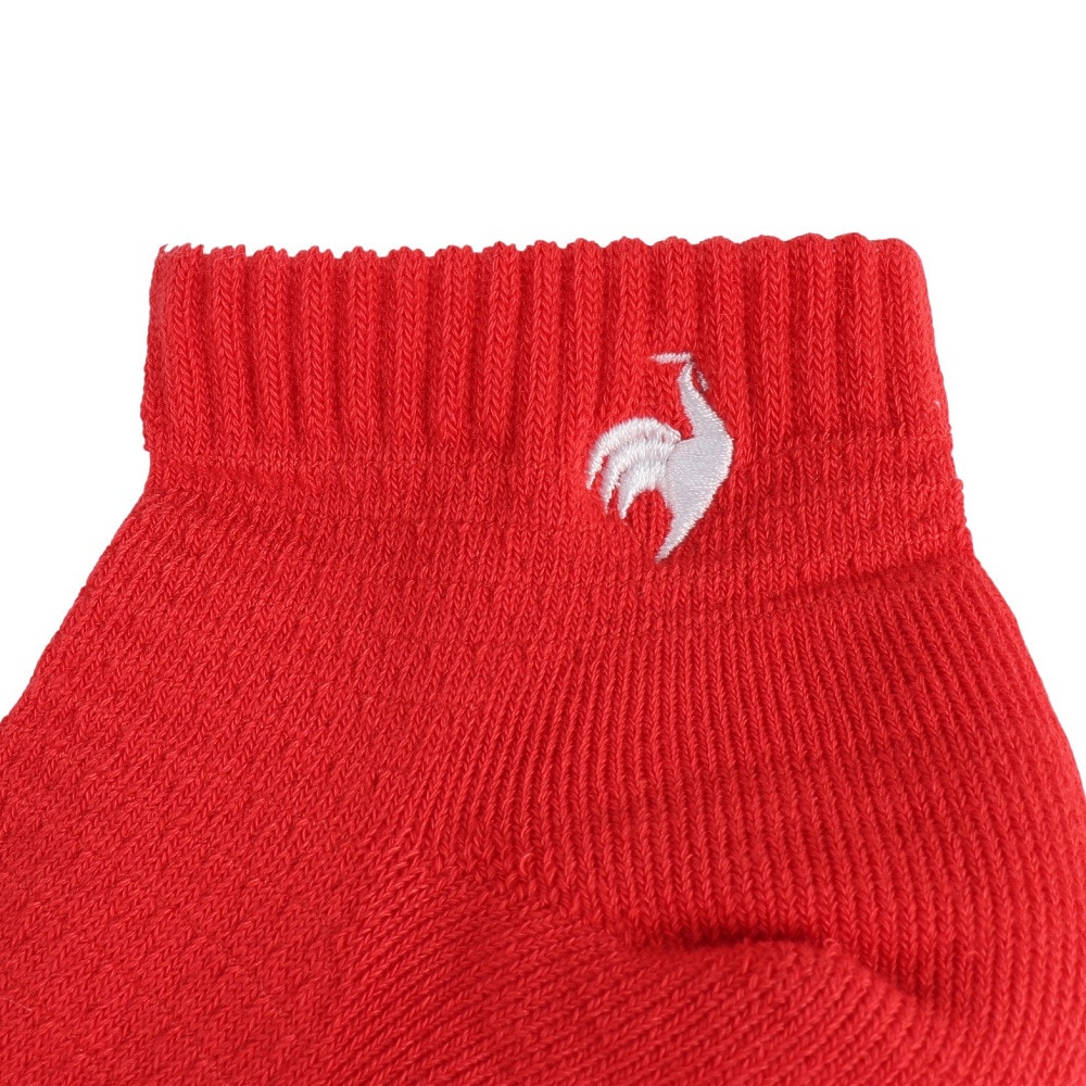 ルコックスポルティフ（lecoqsportif）（メンズ）ゴルフ メッシュアンクル丈ソックス QGBXJB05 RD00