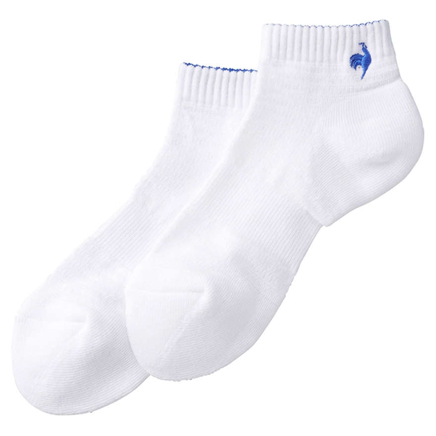 ルコックスポルティフ（lecoqsportif）（メンズ）ゴルフ メッシュアンクル丈ソックス QGBXJB05 WH00
