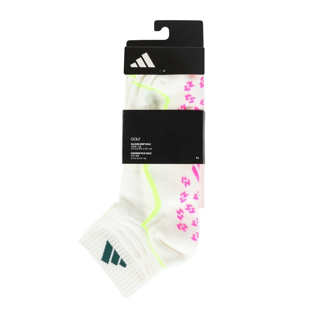 アディダス（adidas）（メンズ、レディース）ゴルフ コードカオス アンクルソックス JTY39-IM6394 WH