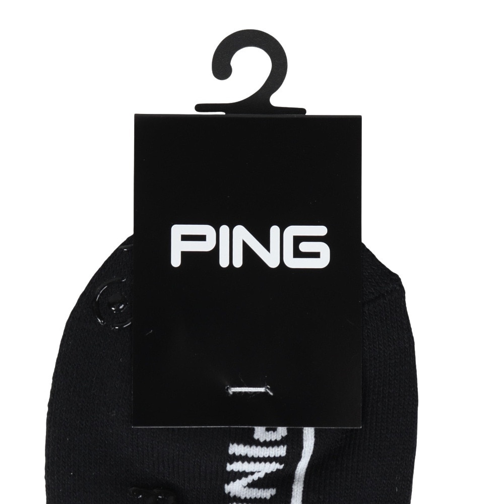 ピン（PING）（メンズ）ゴルフ ポリエステル綿混 消臭 アンクルソックス 621-4286801-010