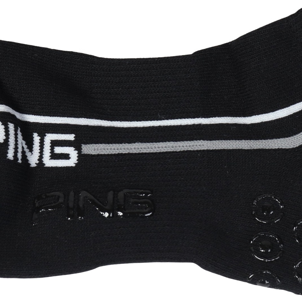 ピン（PING）（メンズ）ゴルフ ポリエステル綿混 消臭 アンクルソックス 621-4286801-010