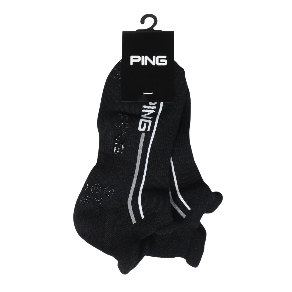 ピン（PING）（メンズ）ゴルフ ポリエステル綿混 消臭 アンクルソックス 621-4286801-010