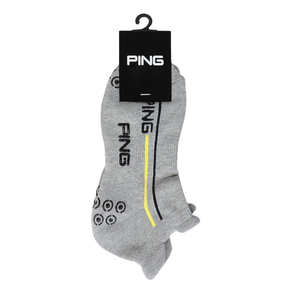 ピン（PING）（メンズ）ゴルフ ポリエステル綿混 消臭 アンクルソックス 621-4286801-020