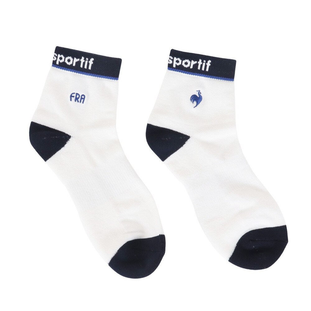 ルコックスポルティフ（lecoqsportif）（メンズ）ゴルフ シーズンカラー ショート丈ソックス LG4FSO02M WH00