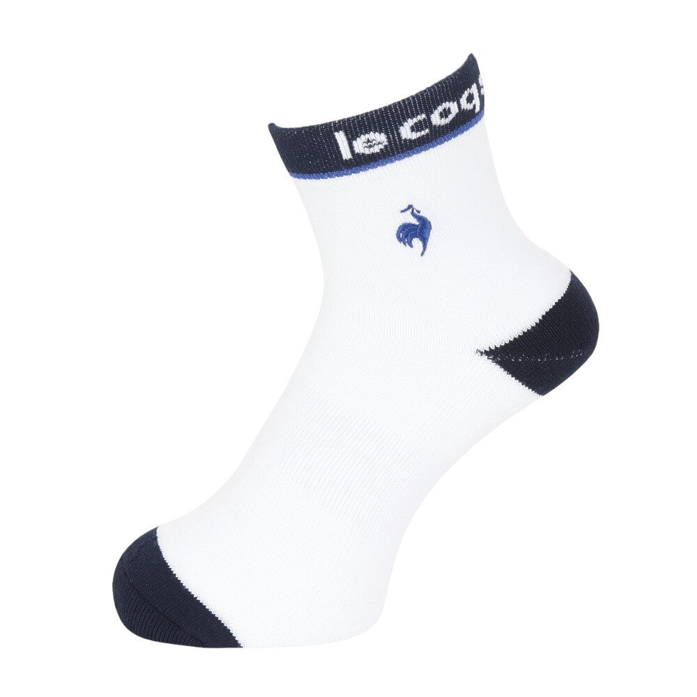 ルコックスポルティフ（lecoqsportif）（メンズ）ゴルフ シーズンカラー ショート丈ソックス LG4FSO02M WH00