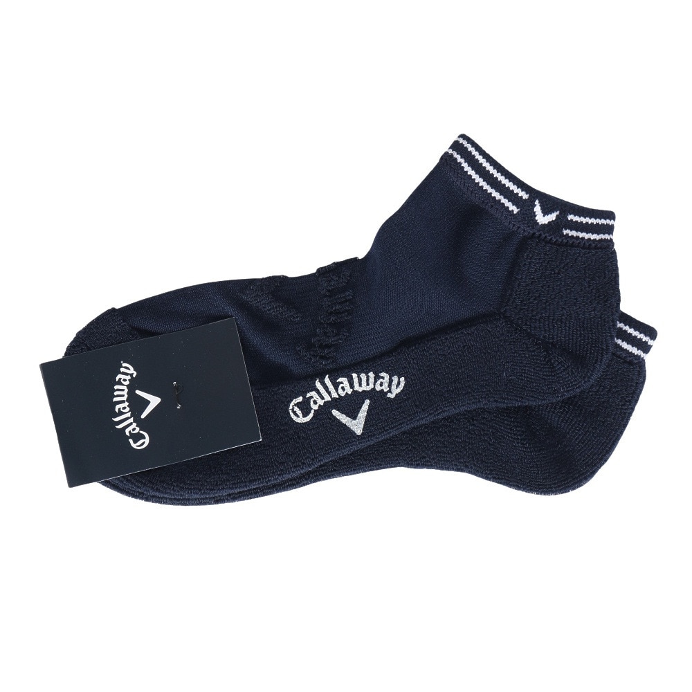 キャロウェイ（CALLAWAY）（メンズ）ゴルフ 表パイル アンクルソックス C25193100-1120