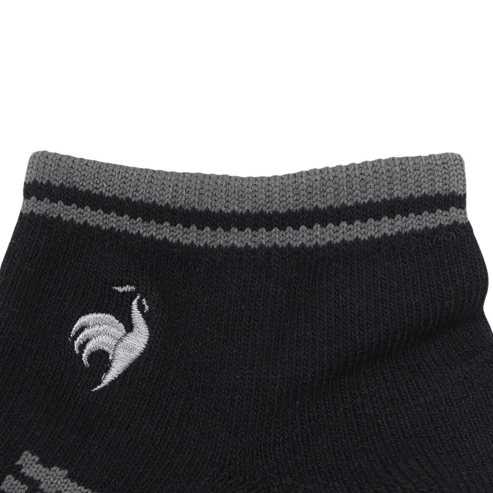 ルコックスポルティフ（lecoqsportif）（メンズ）ゴルフ アンクル丈ソックス LG5SSO02M BK00