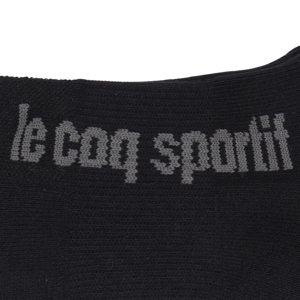 ルコックスポルティフ（lecoqsportif）（メンズ）ゴルフ アンクル丈ソックス LG5SSO02M BK00
