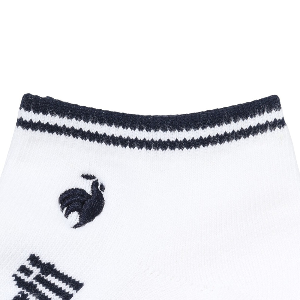 ルコックスポルティフ（lecoqsportif）（メンズ）ゴルフ アンクル丈ソックス LG5SSO02M WH00