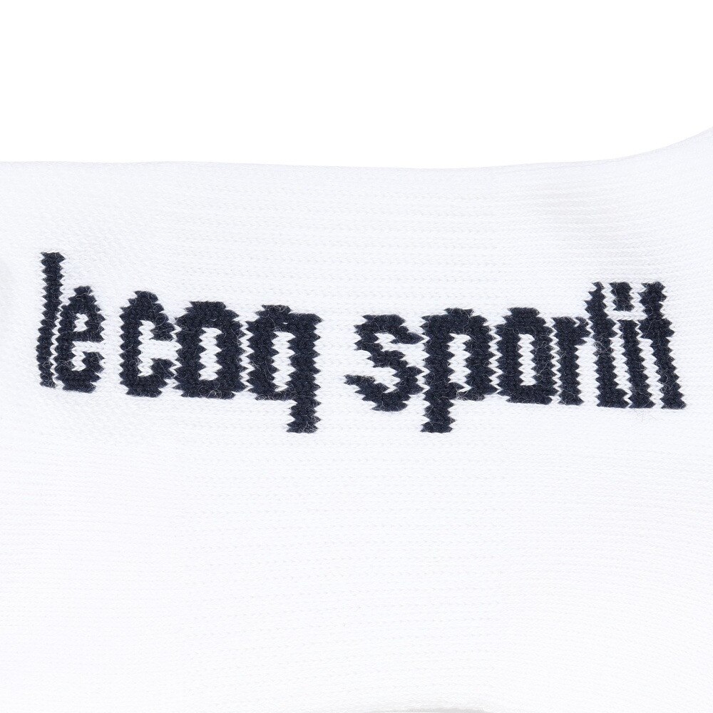 ルコックスポルティフ（lecoqsportif）（メンズ）ゴルフ アンクル丈ソックス LG5SSO02M WH00