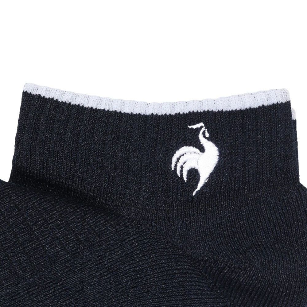ルコックスポルティフ（lecoqsportif）（メンズ）ゴルフ 涼感メッシュ アンクル丈ソックス LG5SSO10M NV00