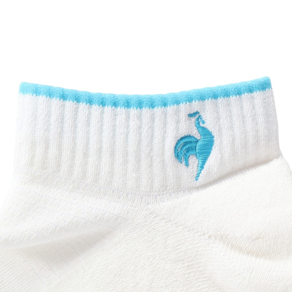 ルコックスポルティフ（lecoqsportif）（メンズ）ゴルフ 涼感メッシュ アンクル丈ソックス LG5SSO10M WH00