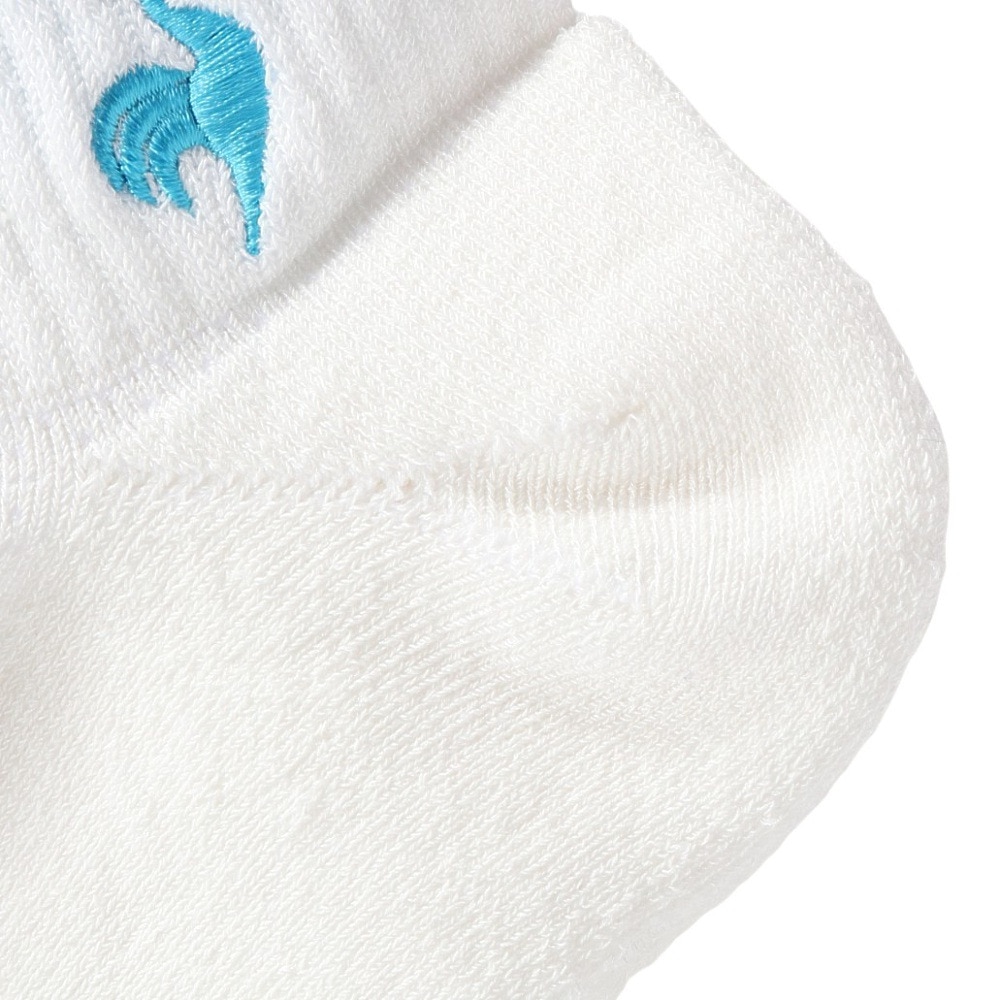ルコックスポルティフ（lecoqsportif）（メンズ）ゴルフ 涼感メッシュ アンクル丈ソックス LG5SSO10M WH00