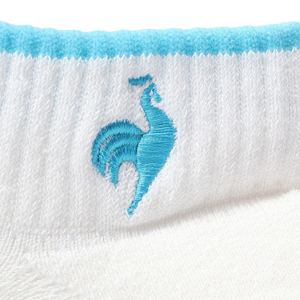 ルコックスポルティフ（lecoqsportif）（メンズ）ゴルフ 涼感メッシュ アンクル丈ソックス LG5SSO10M WH00