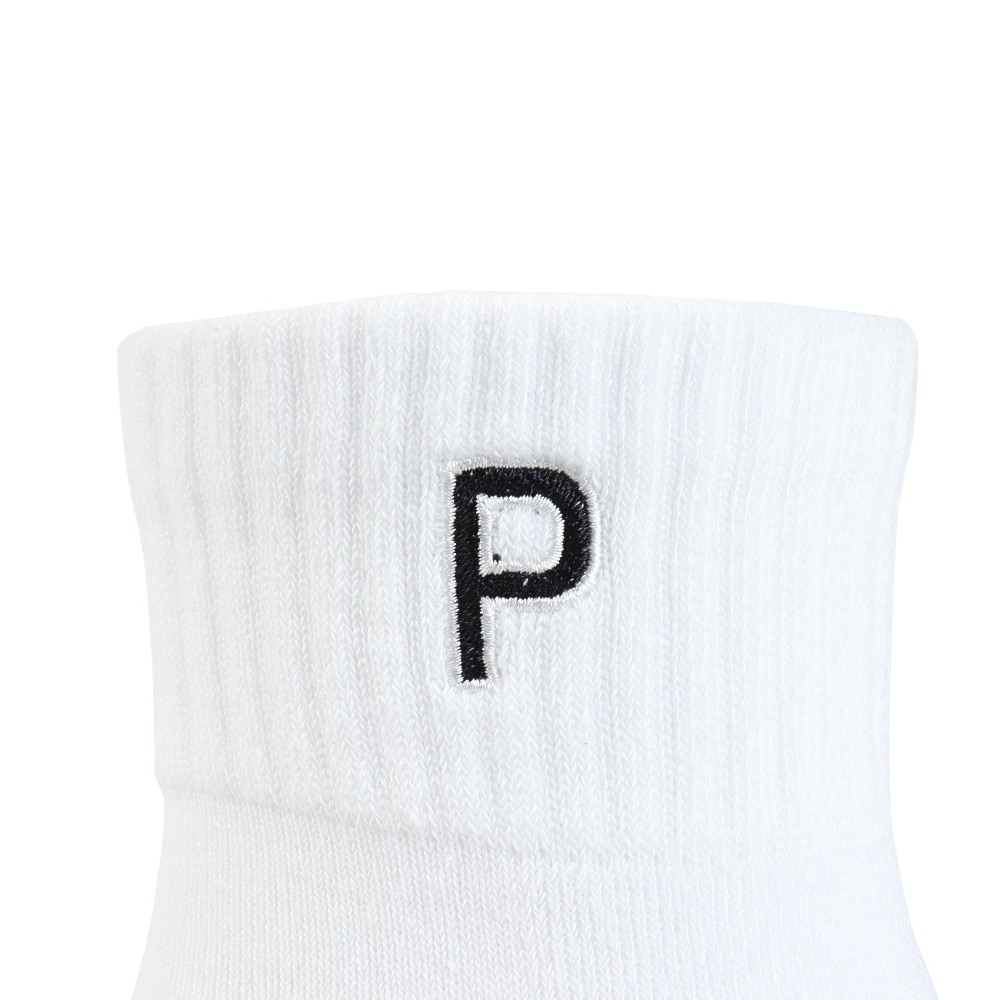 プーマ（PUMA）（メンズ）ゴルフ 消臭 無地 クォーターソックス 2823093-01