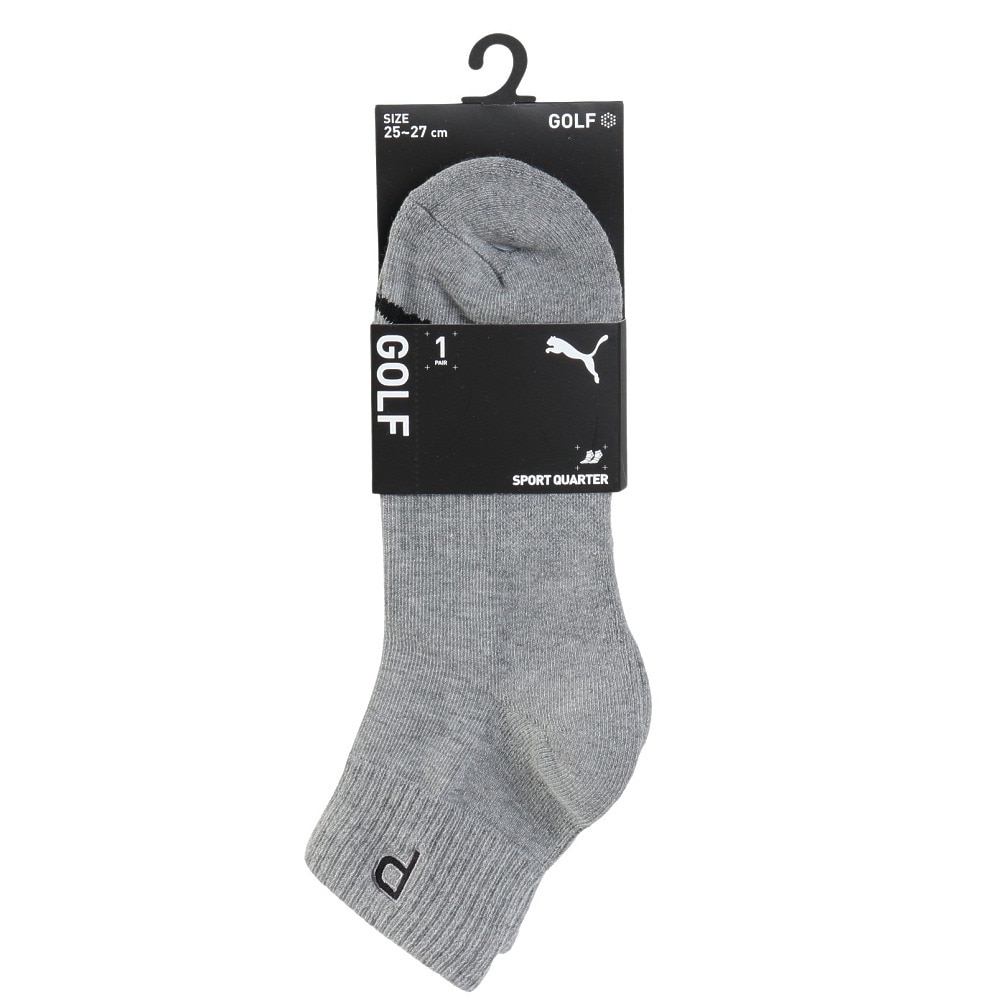 プーマ（PUMA）（メンズ）ゴルフ 消臭 無地 クォーターソックス 2823093-03