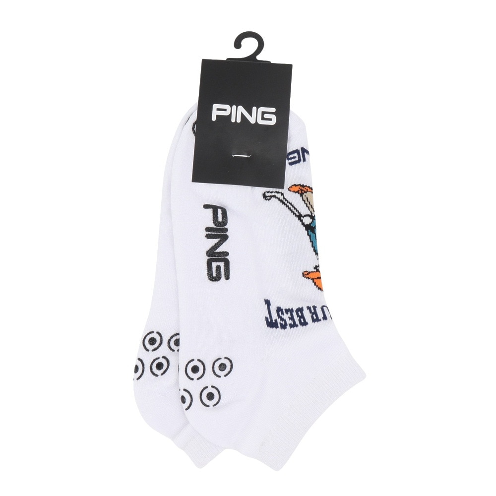 ピン（PING）（メンズ）アンクルソックス 621-5286803-030