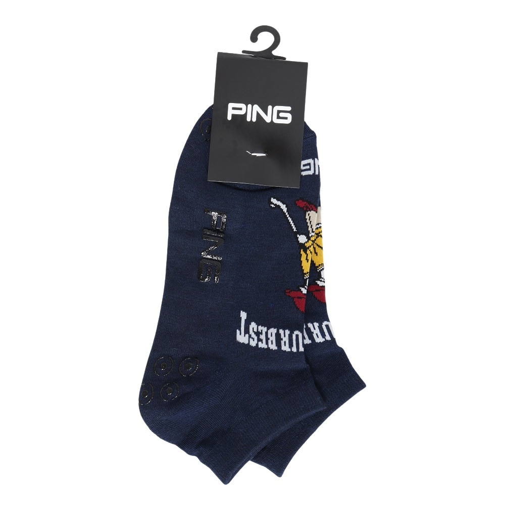 ピン（PING）（メンズ）アンクルソックス 621-5286803-120