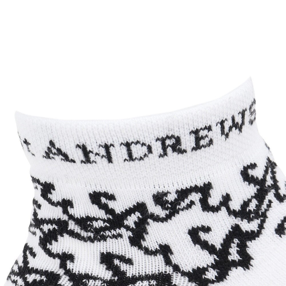 セントアンドリュース（ST.ANDREWS）（メンズ）ゴルフ 抗菌防臭 足底パイル SAロゴ アンクルソックス 042-5286851-030