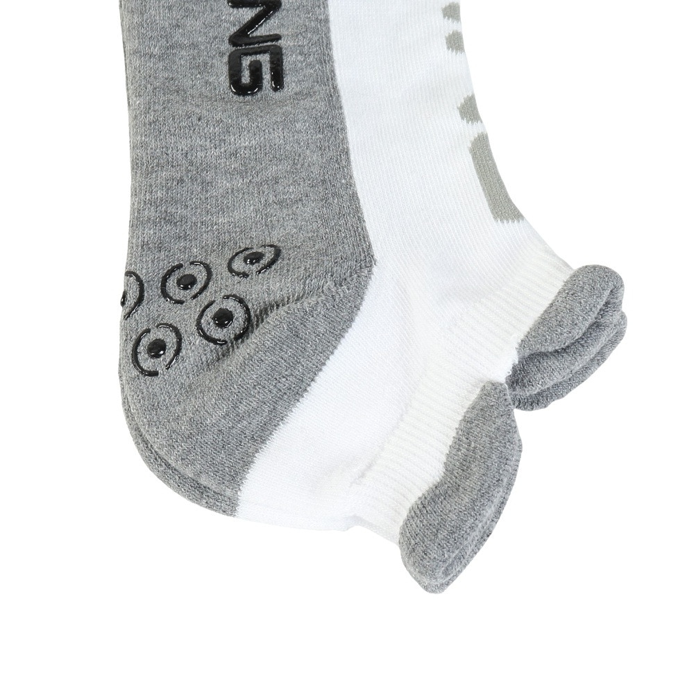 ピン（PING）（メンズ）ゴルフ 消臭 足底パイル ロゴ アンクルソックス 621-6186101-020