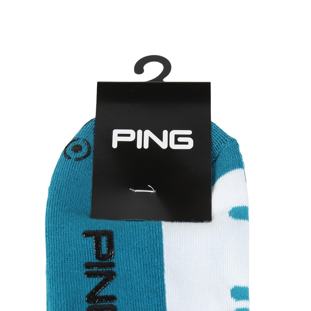 ピン（PING）（メンズ）ゴルフ 消臭 足底パイル ロゴ アンクルソックス 621-6186101-111