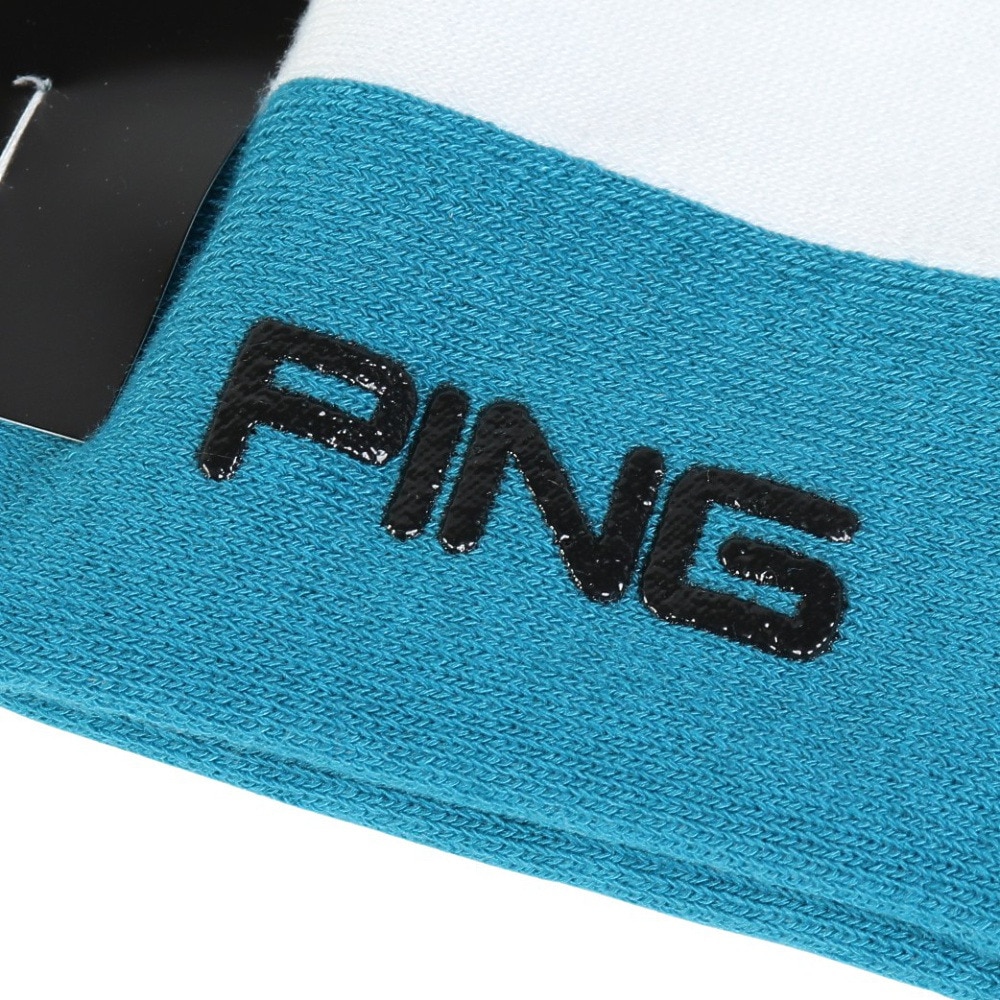 ピン（PING）（メンズ）ゴルフ 消臭 足底パイル ロゴ アンクルソックス 621-6186101-111