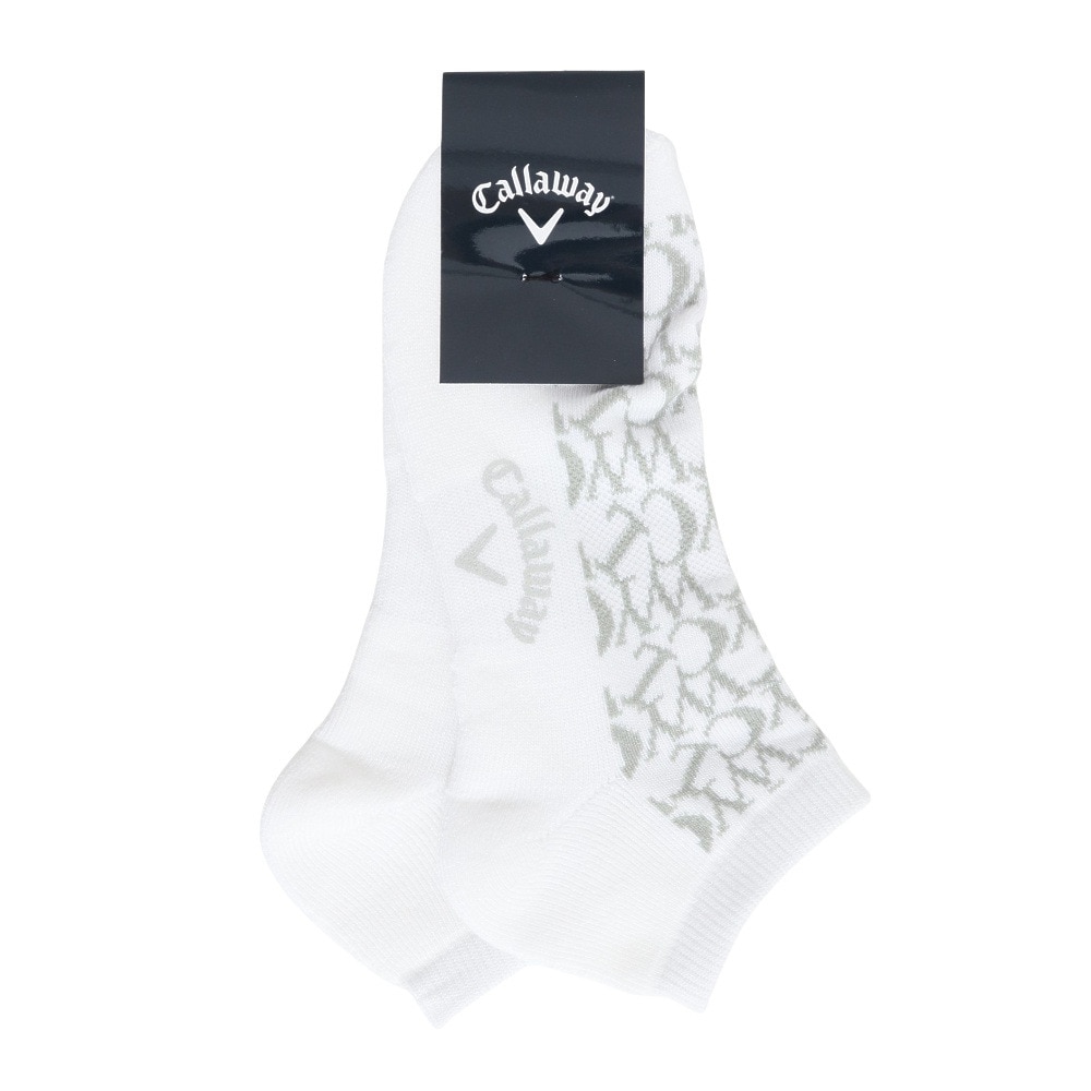 キャロウェイ（CALLAWAY）（メンズ）ゴルフ 抗菌防臭 ロゴ編アンクルソックス C25293102-1030
