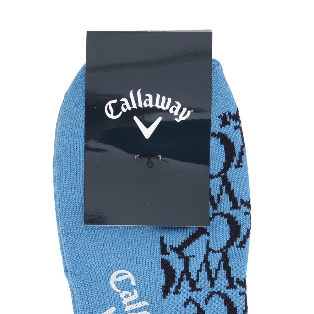 キャロウェイ（CALLAWAY）（メンズ）ゴルフ 抗菌防臭 ロゴ編アンクルソックス C25293102-1110
