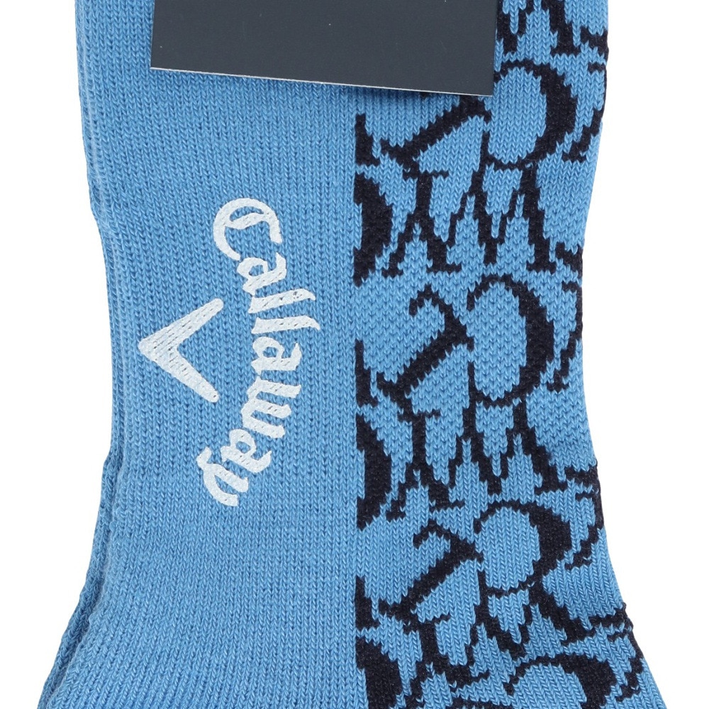 キャロウェイ（CALLAWAY）（メンズ）ゴルフ 抗菌防臭 ロゴ編アンクルソックス C25293102-1110