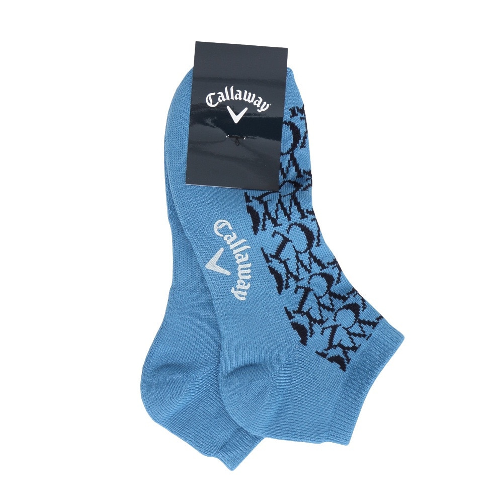 キャロウェイ（CALLAWAY）（メンズ）ゴルフ 抗菌防臭 ロゴ編アンクルソックス C25293102-1110