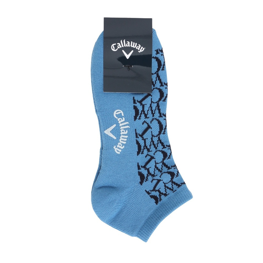 キャロウェイ（CALLAWAY）（メンズ）ゴルフ 抗菌防臭 ロゴ編アンクルソックス C25293102-1110