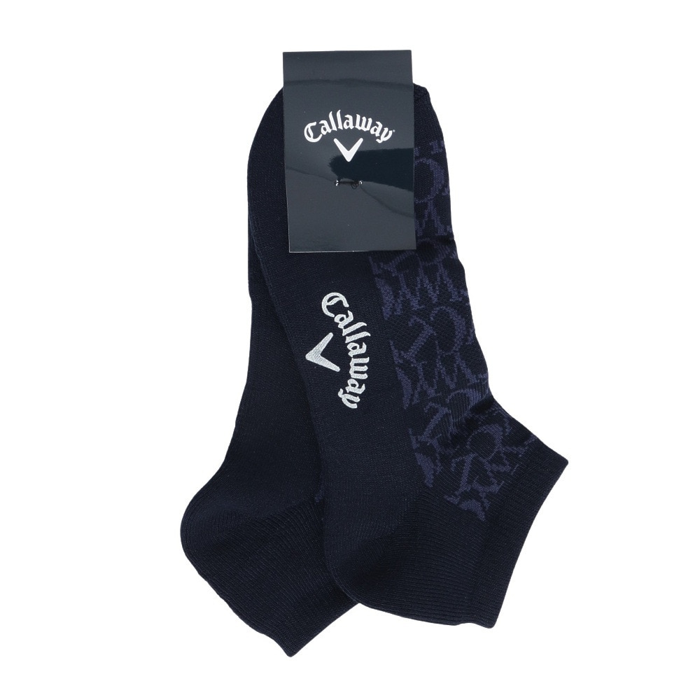 キャロウェイ（CALLAWAY）（メンズ）ロゴ編アンクルソックス C25293102-1120