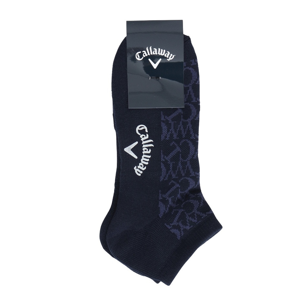キャロウェイ（CALLAWAY）（メンズ）ロゴ編アンクルソックス C25293102-1120