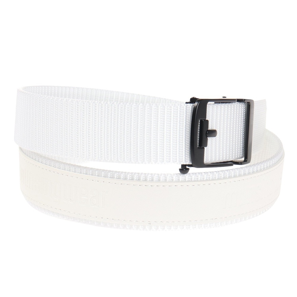 マンシングウエア（MUNSING WEAR）（メンズ）ゴルフ スライドロック バックルベルト MEBVJH01 WH00