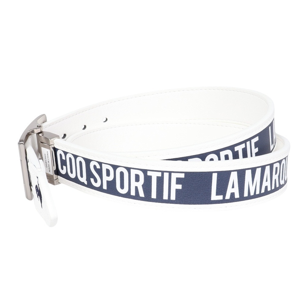 ルコックスポルティフ（lecoqsportif）（メンズ）ゴルフ リバーシブルベルト QGBXJH03 WHNV