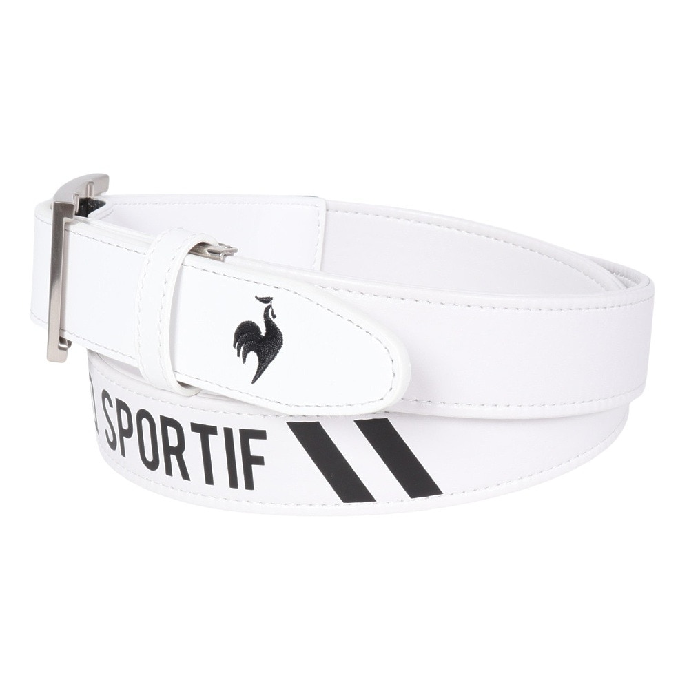 ルコックスポルティフ（lecoqsportif）（メンズ）ゴルフ ピン無しストレッチベルト QGBXJH01 WH00