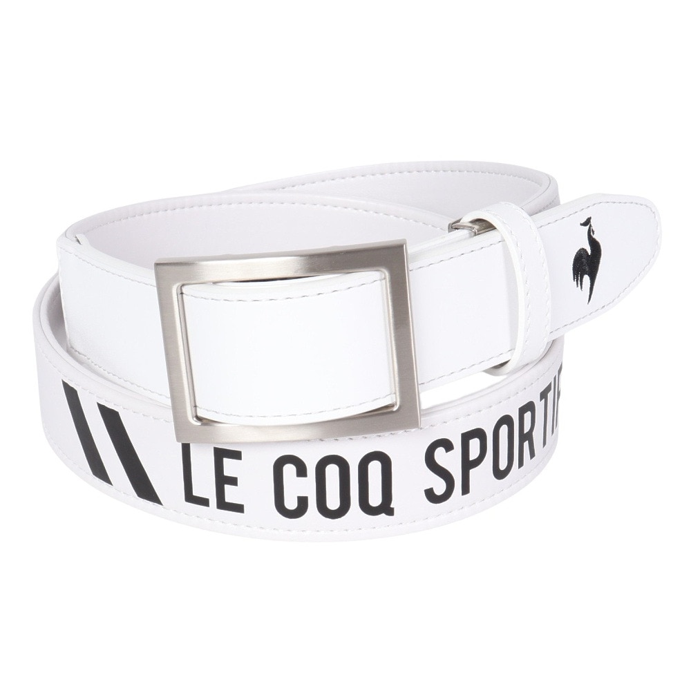 ルコックスポルティフ（lecoqsportif）（メンズ）ゴルフ ピン無しストレッチベルト QGBXJH01 WH00