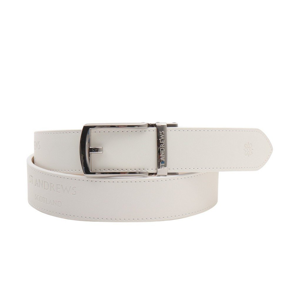 新品St ANDREWS ベルト ホワイト ゴールドバックル セントアンドリュース（ST.ANDREWS）（メンズ、レディース）スライド