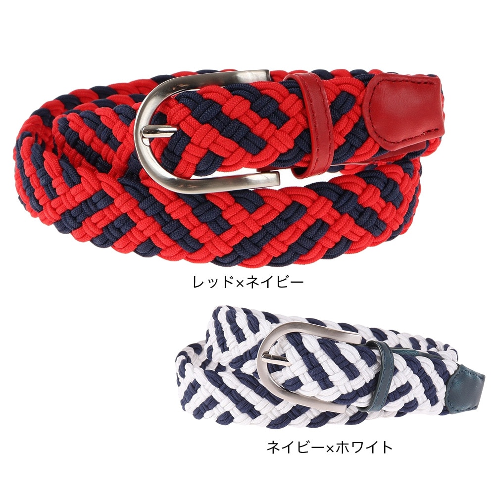 パフォーマンスギア（PG）（メンズ）ベルト 35mm引き揃えゴムメッシュ 404PG1TD005-RED/NVY