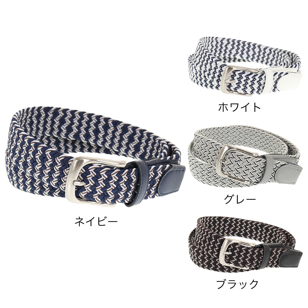 パフォーマンスギア（PG）（メンズ）ゴルフ カラーゴムメッシュベルト 35mm PGTW23S042306 WHT