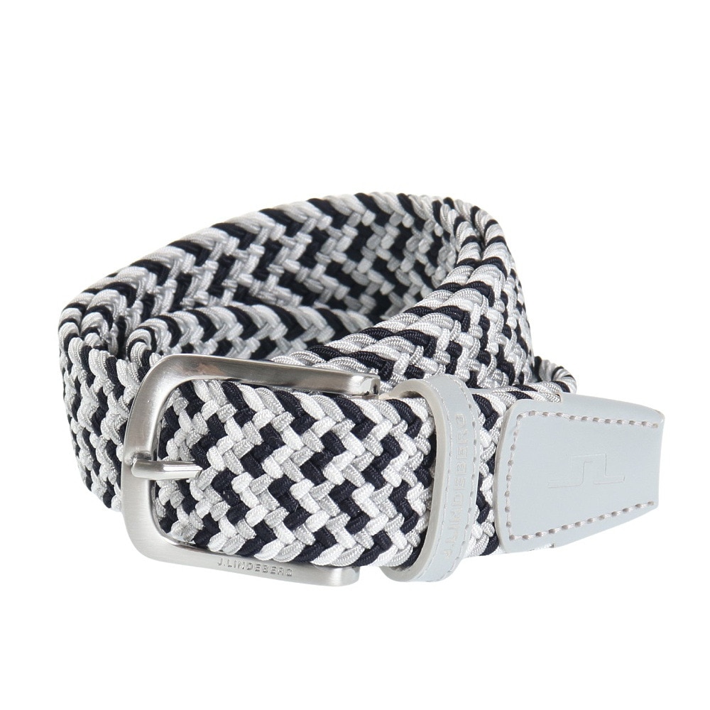 【J.LINDEBERG】洗練スタイルを演出するLykke編み込みベルト Lykke Braided Belt