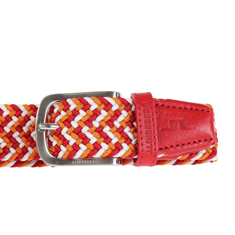 J.LINDEBERG（メンズ）Bubba Elastic Belt 三色編み込みベルト 073-68302-065