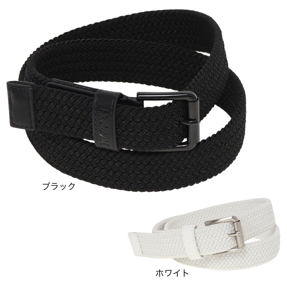 ハーレー（HURLEY）（メンズ）ゴルフ ストレッチ メッシュベルト MBT2310079-WHT