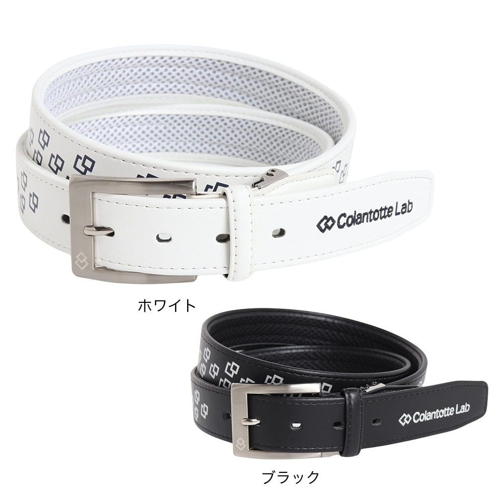 コラントッテ（Colantotte）（メンズ）ゴルフ プリントベルト 血行改善 医療機器 XCO2301-BLK