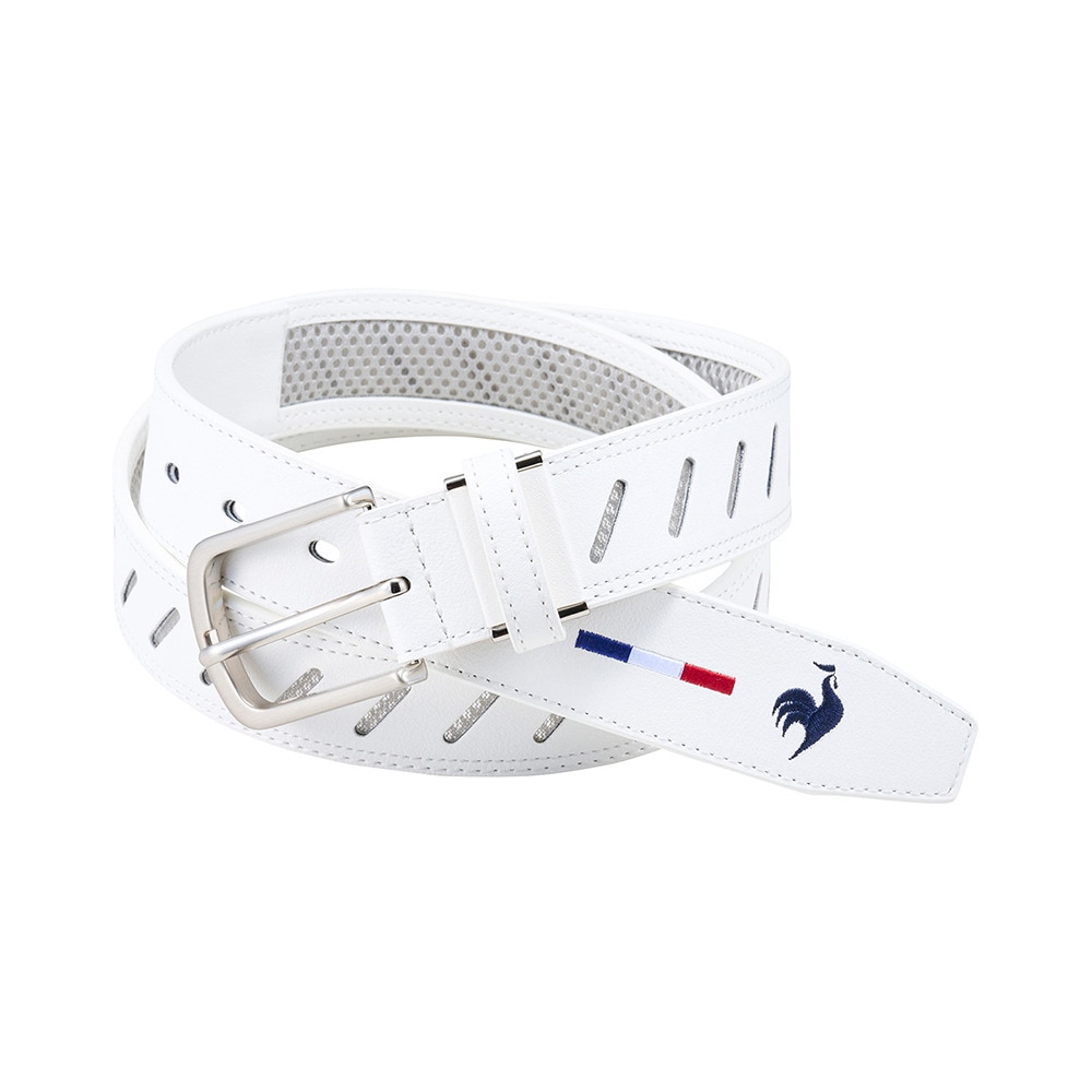 ルコックスポルティフ（lecoqsportif）（メンズ）ゴルフ 通気メッシュベルト LG5SBL04M WH00