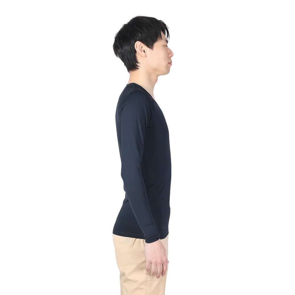 ROSASEN（メンズ）ゴルフ インナー キシリトールナイロン長袖Vネック 044-21312-098