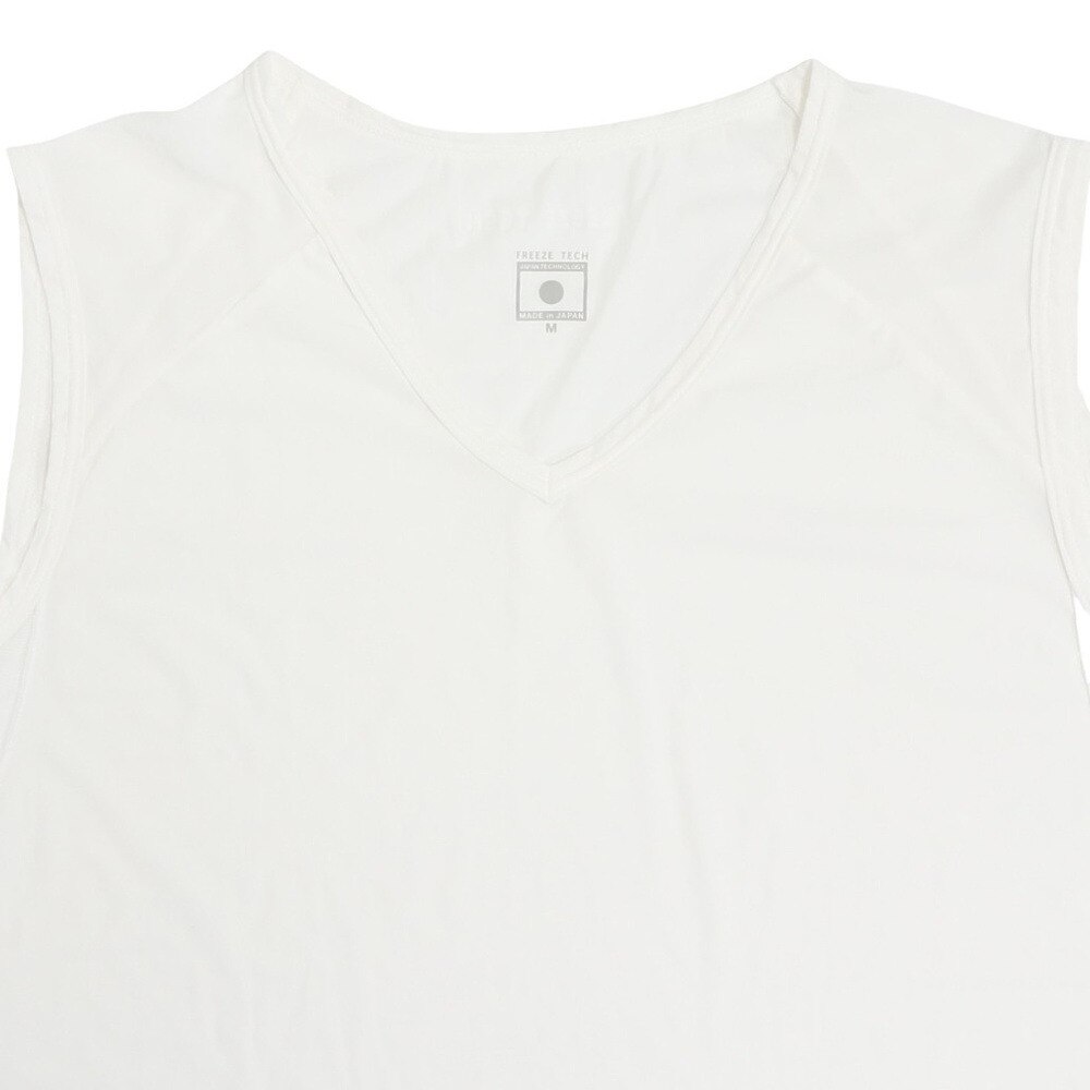 フリーズテック（FREEZE TECH）（メンズ）ゴルフ ノースリーブ Vネックシャツ WHT 25172025