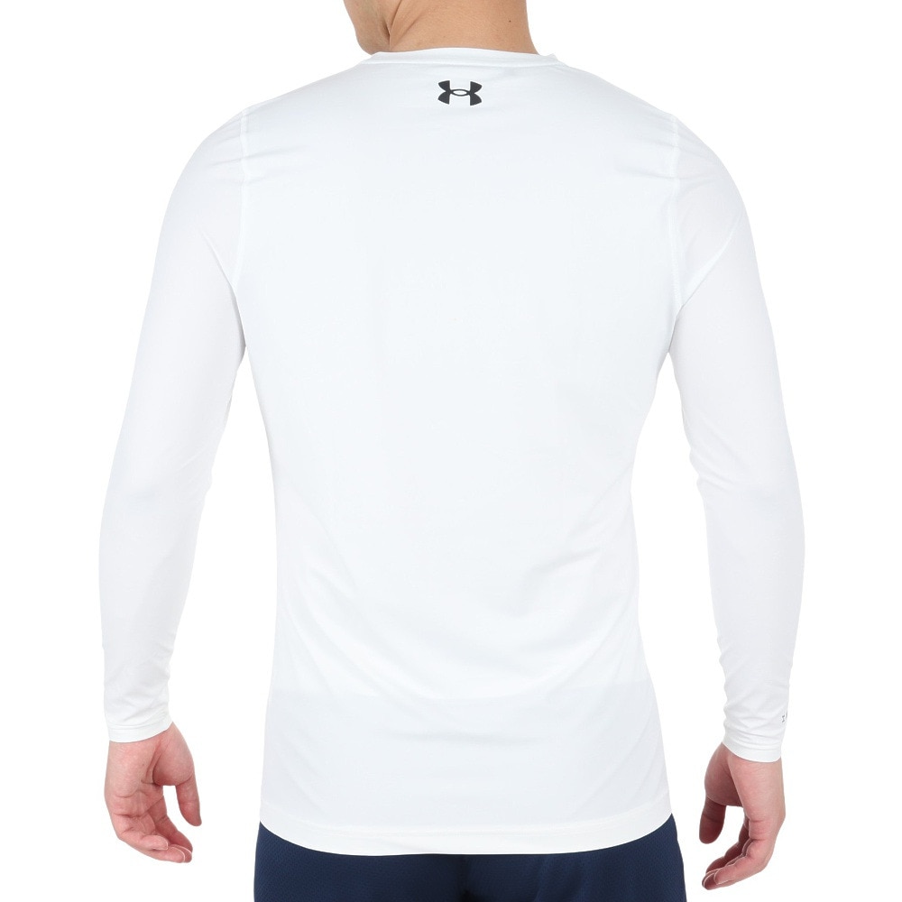 アンダーアーマー（UNDER ARMOUR）（メンズ）ゴルフウェア インナー アイソチル フィッティド Vネック 長袖アンダーシャツ 1364334 WHT/WHT/BLKgO