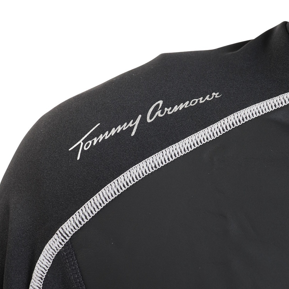 トミーアーマー（Tommy Armour）（メンズ）ゴルフウェア 防寒 寒さ対策 ストレッチ 抗菌 防臭 長袖 防風アンダーハイネックシャツ 404TA21HD0010-BLK