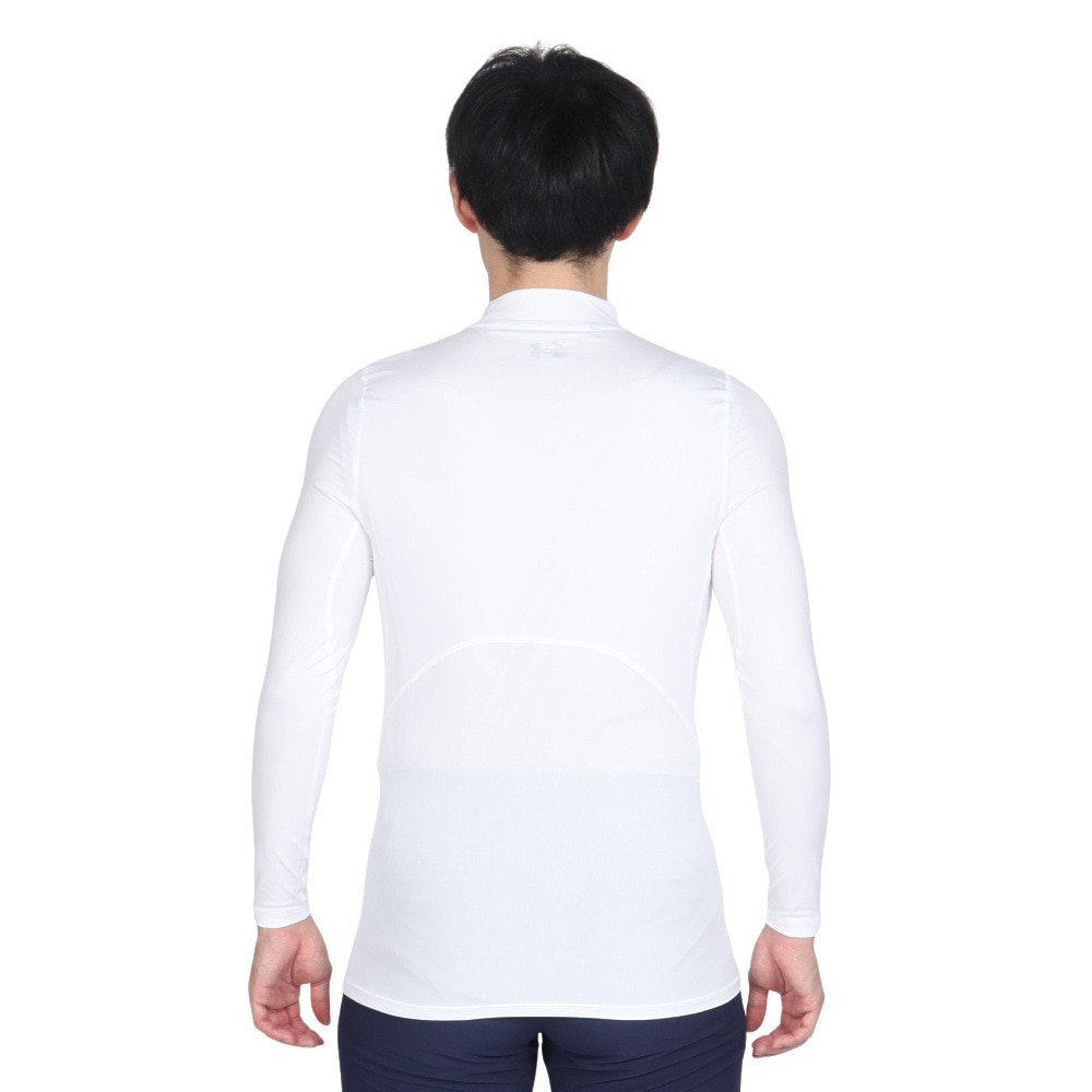 アンダーアーマー（UNDER ARMOUR）（メンズ）ゴルフウェア インナー 吸汗 速乾 ヒートギア フィッティド 長袖モックネックシャツ 1371672 100
